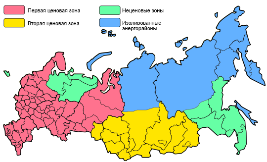 Зоны ОРЭМ